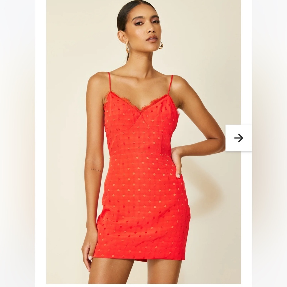 LINE‎ AND DOT the tamarindo dress in red